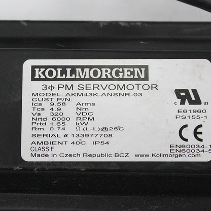 Kollmorgen AKM43K-ANSNR-03 motor