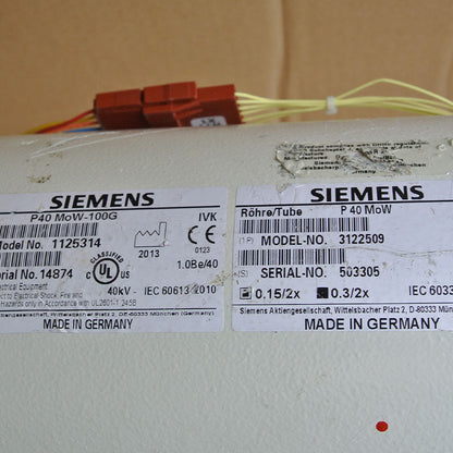 SIEMENS P40 MOW-100G CT Tube