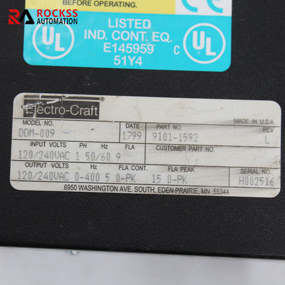RELIANCE ELECTRIC DDM-009 9101-1592 Inverter