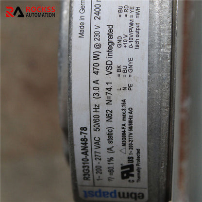 EBMPAPST R3G310-AN48-78A PN-45092 AB Frequency Converter Fan