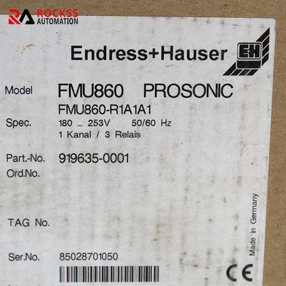 ENDRESS+HAUSER FMU860-R1A1A1 Transmitter