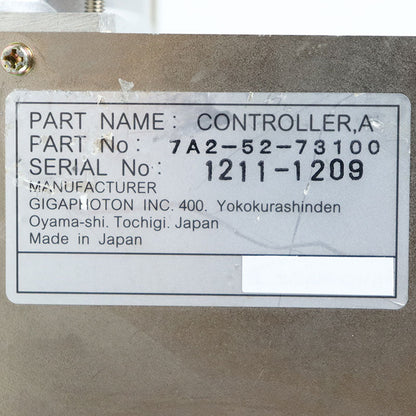 GIGAPHOTON 7A2-52-73100 CONTROLLER