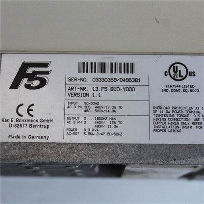 KEB 13.F5.B1D-Y000 Frequency Converter