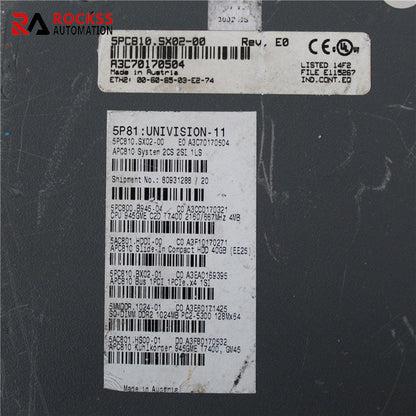 B&R 5PC810.SX02-00 5P81：UNIVISION-11 Industrial Computer