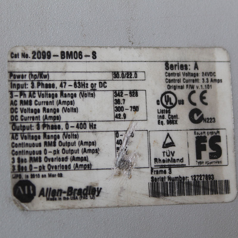 Allen Bradley 2099-BM06-S driver