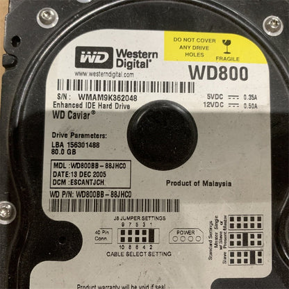 Western Digital WD800BB-88JHC0 hard disk