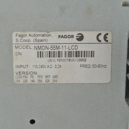 FAGOR NMON-55M-11-LCD Operation Panel