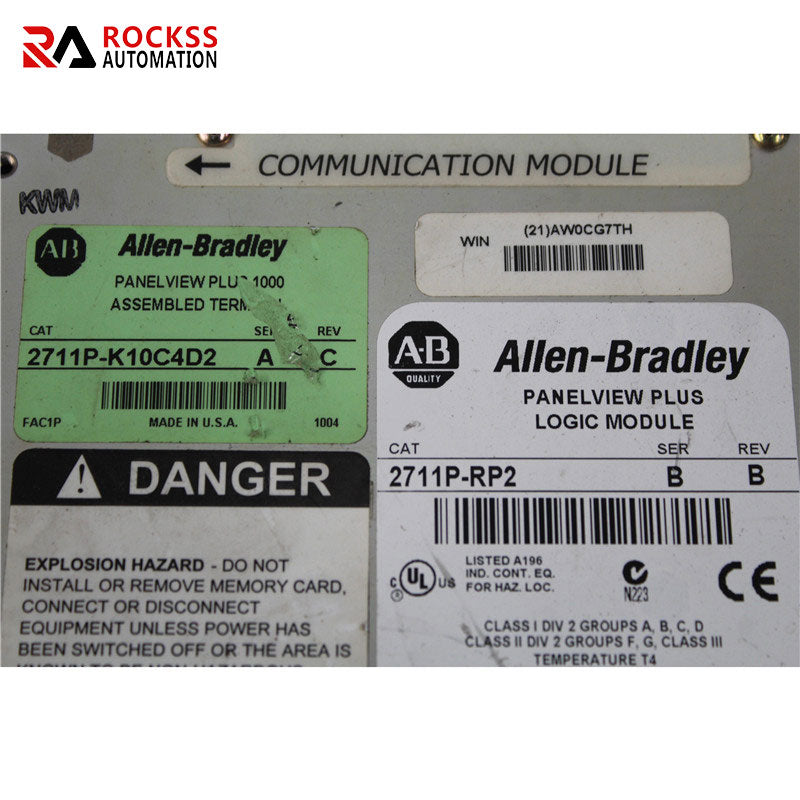 Allen Bradley 2711P-K10C4D2 Touch Panel