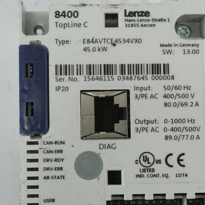 Lenze E84AVTCE4534VX0  E84ABCTC0000VN0 Module