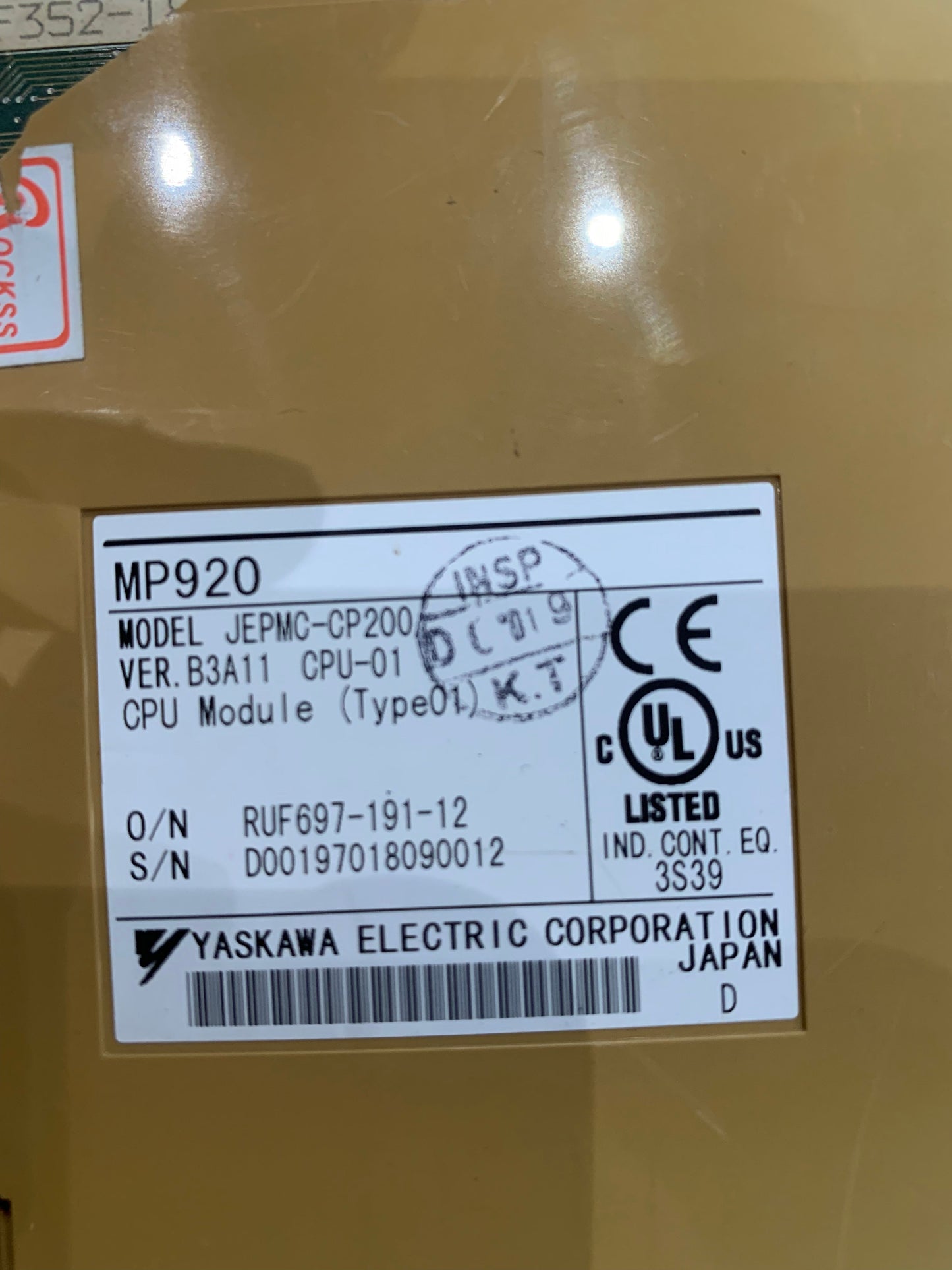 YASKAWA JEPMC-CP200 PLC module