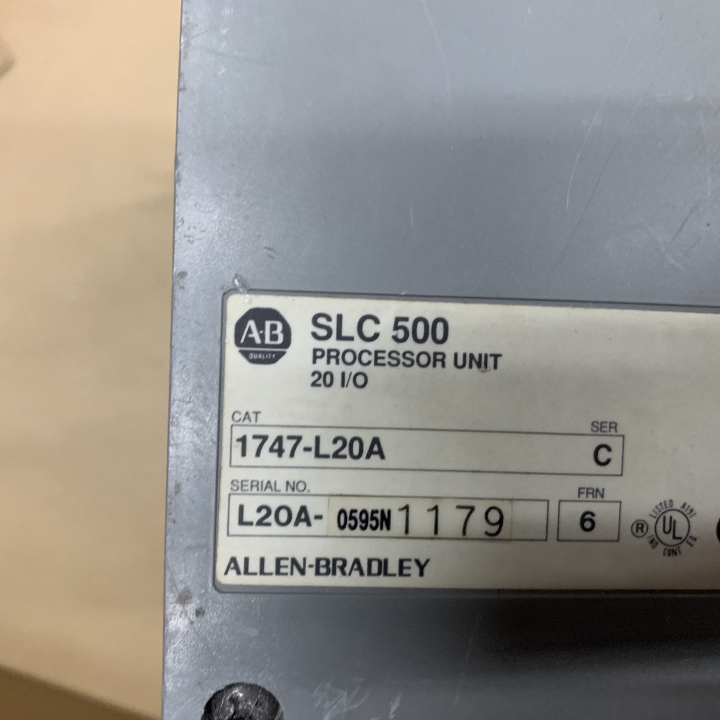 Allen-Bradley 1747-L20A SLC 500 20 I/O Processor Unit