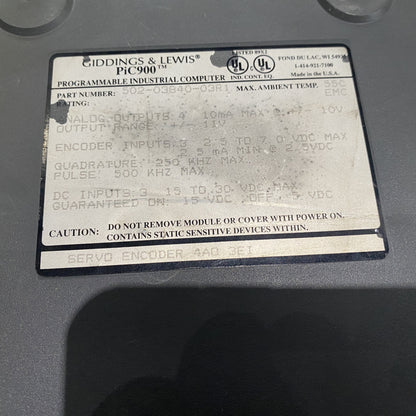 GIDDINGS & LEWIS Servo Encoder 502-03840-03R1