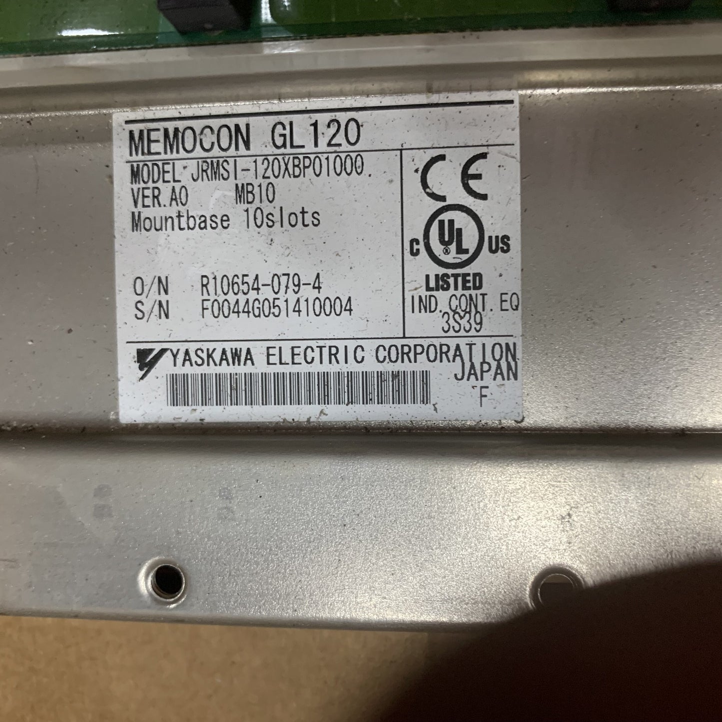 Yaskawa JRMSI-120XBP01000 Memocon Gl120 Chassis Module