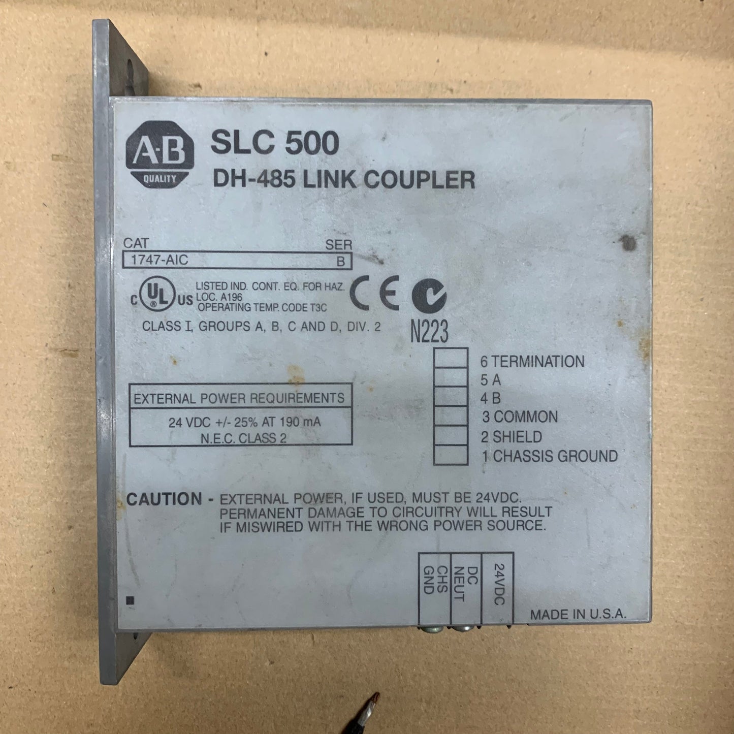 Allen-Bradley 1747-AIC SLC 500 Programmable Controller