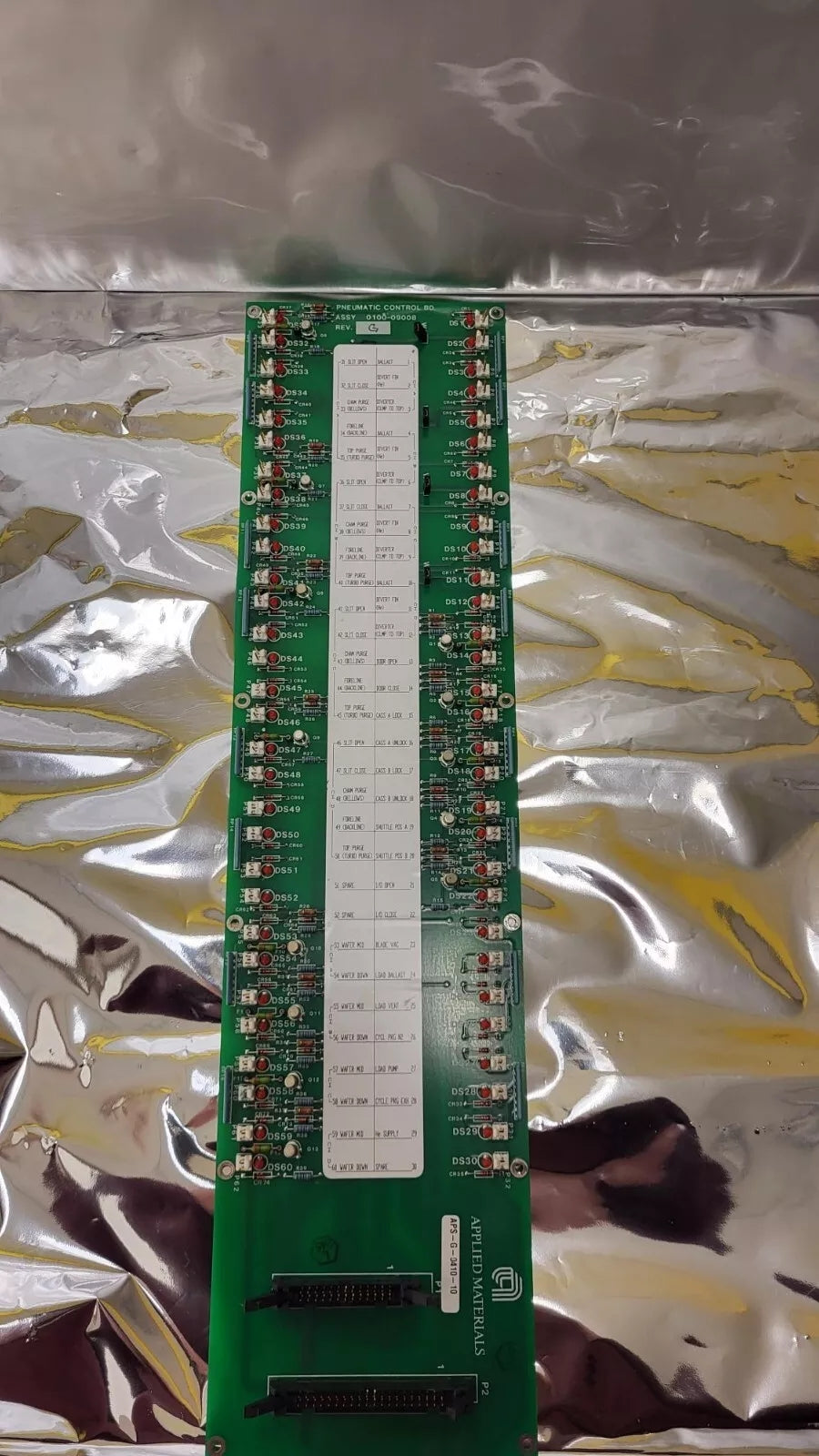 Applied Materials AMAT 0100-09008 PCB Pneumatic Control Board ...