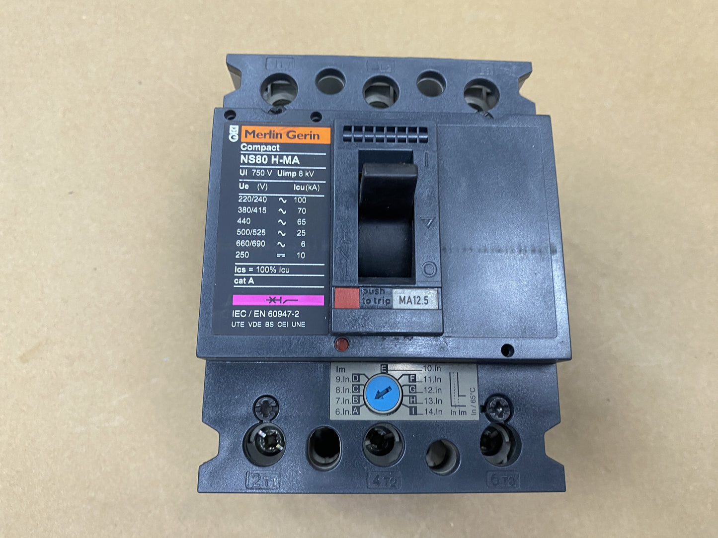 Schneider Electric NS80 H-MA 28104 Circuit Breaker