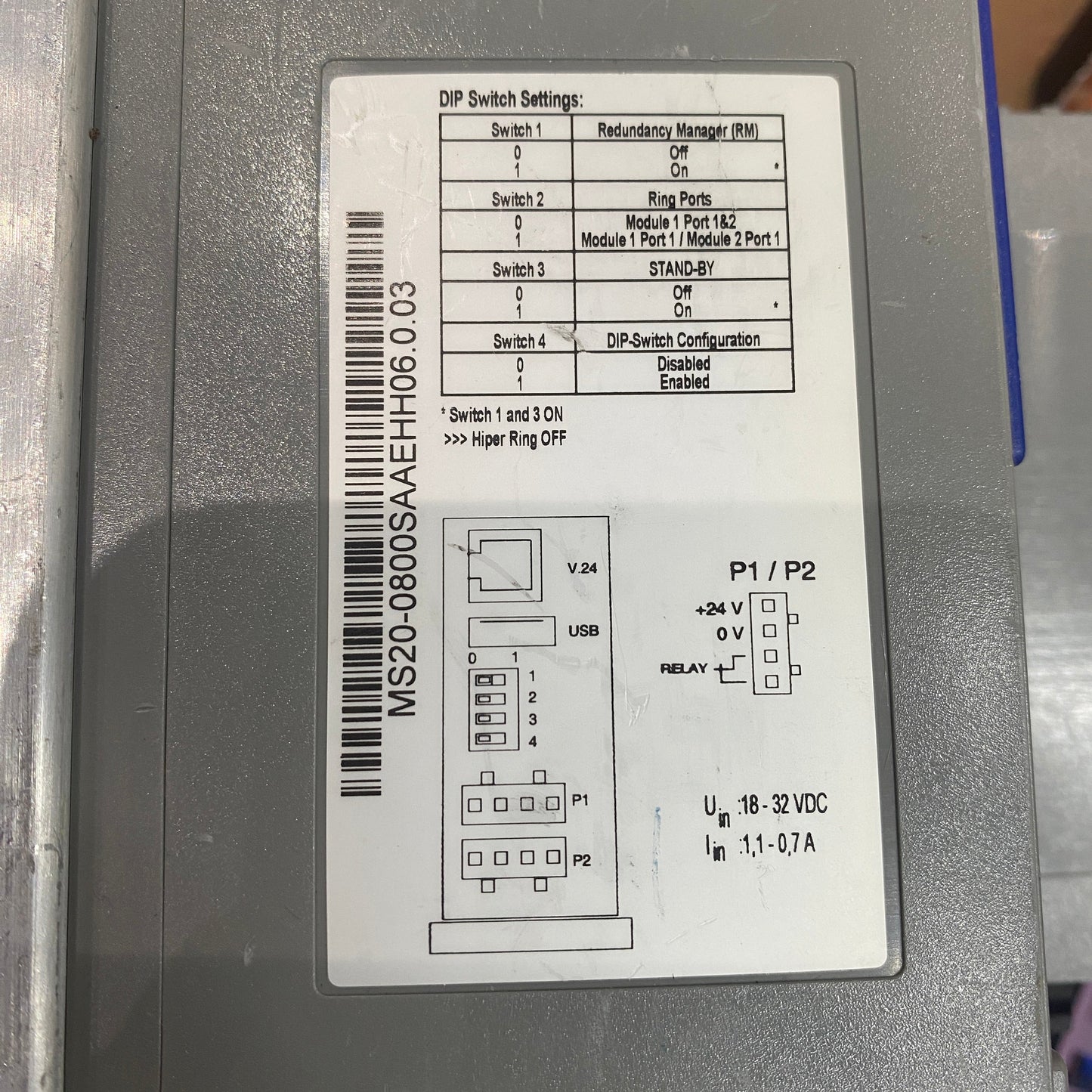HIRSCHMANN MS20-0800SAAEHH06.0.03 MICE Media Module