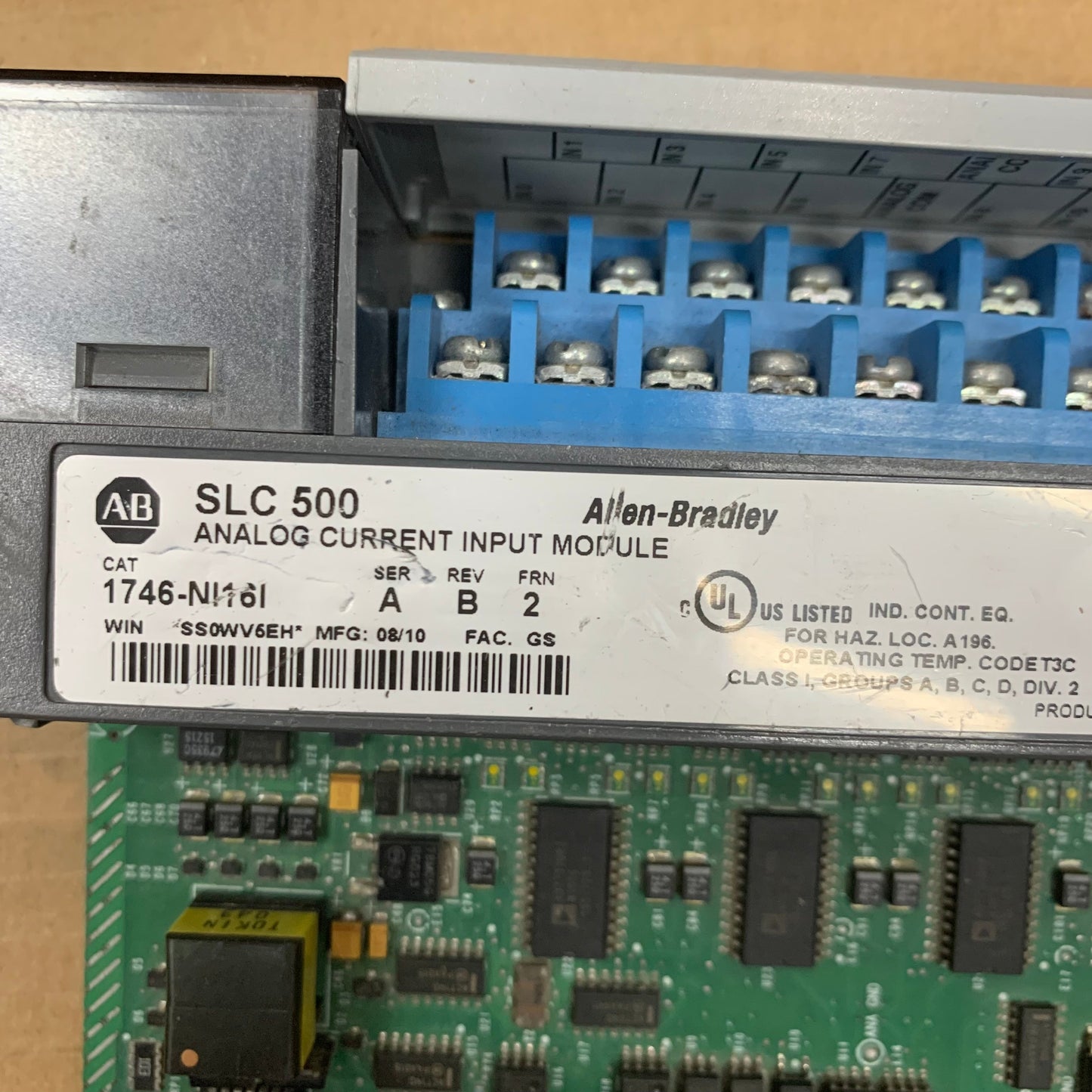 Allen Bradley 1746-NI16I SLC 16 Point Analog Input Module