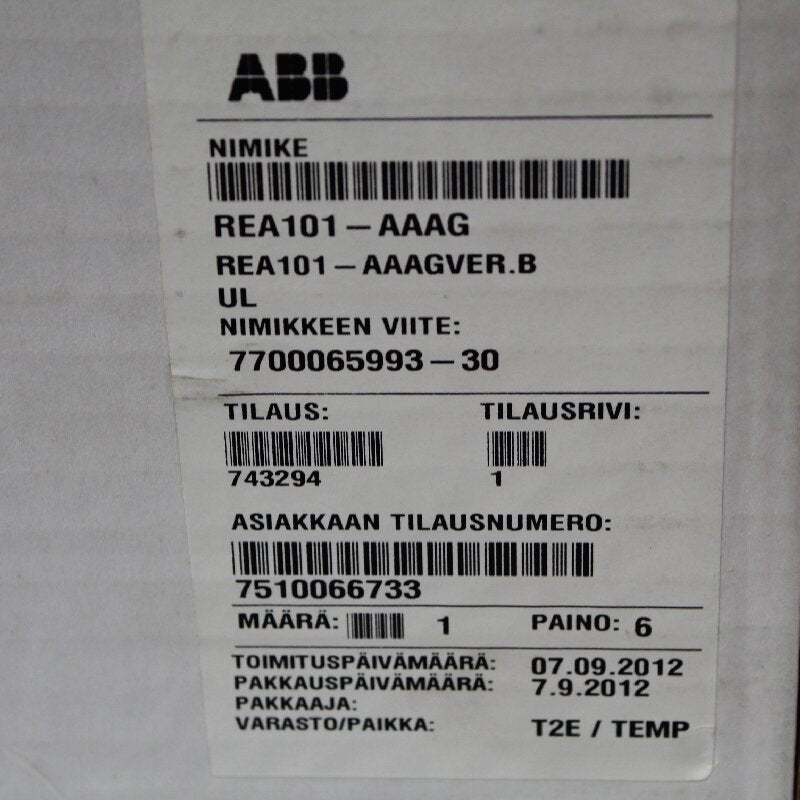 ABB REA101-AAAG Relay Protection Device Brand new and original