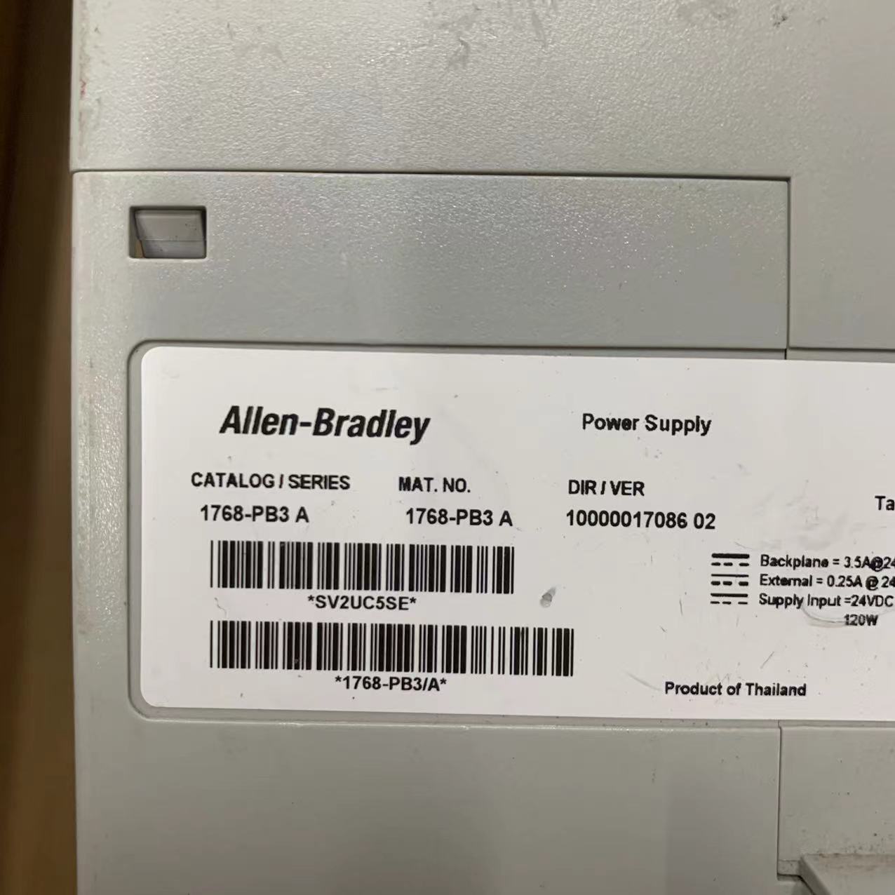 Allen Bradley 1768-PB3/A Compactlogix 24V DC Sing Power Supply