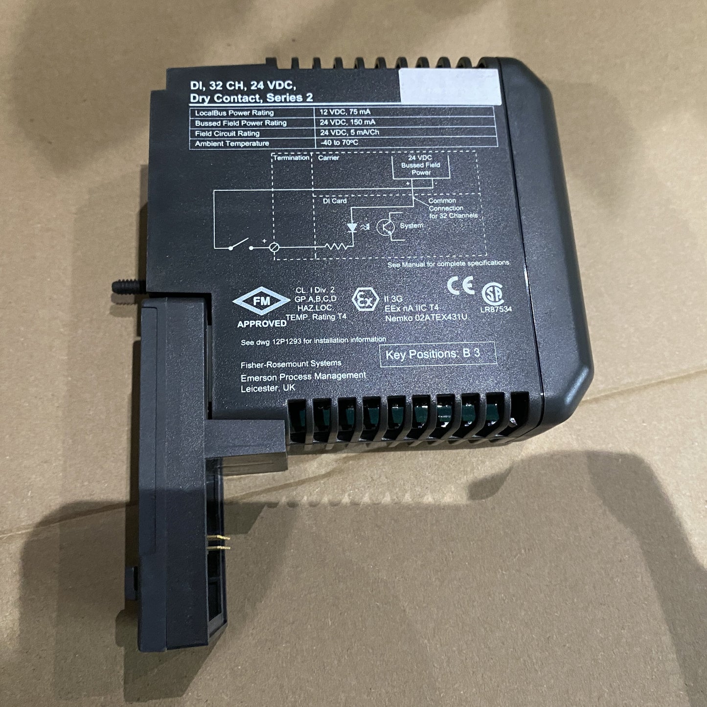 KJ3222X1-BA1 Emerson analog input module