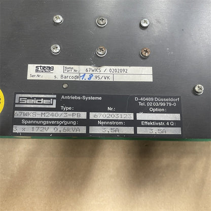 SEIDEL KOLLMORGEN 67WKS-M240/3-PB DRIVE Board