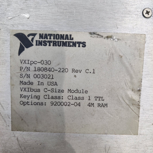NATIONAL INSTRUMENTS VXlpc-030 Card