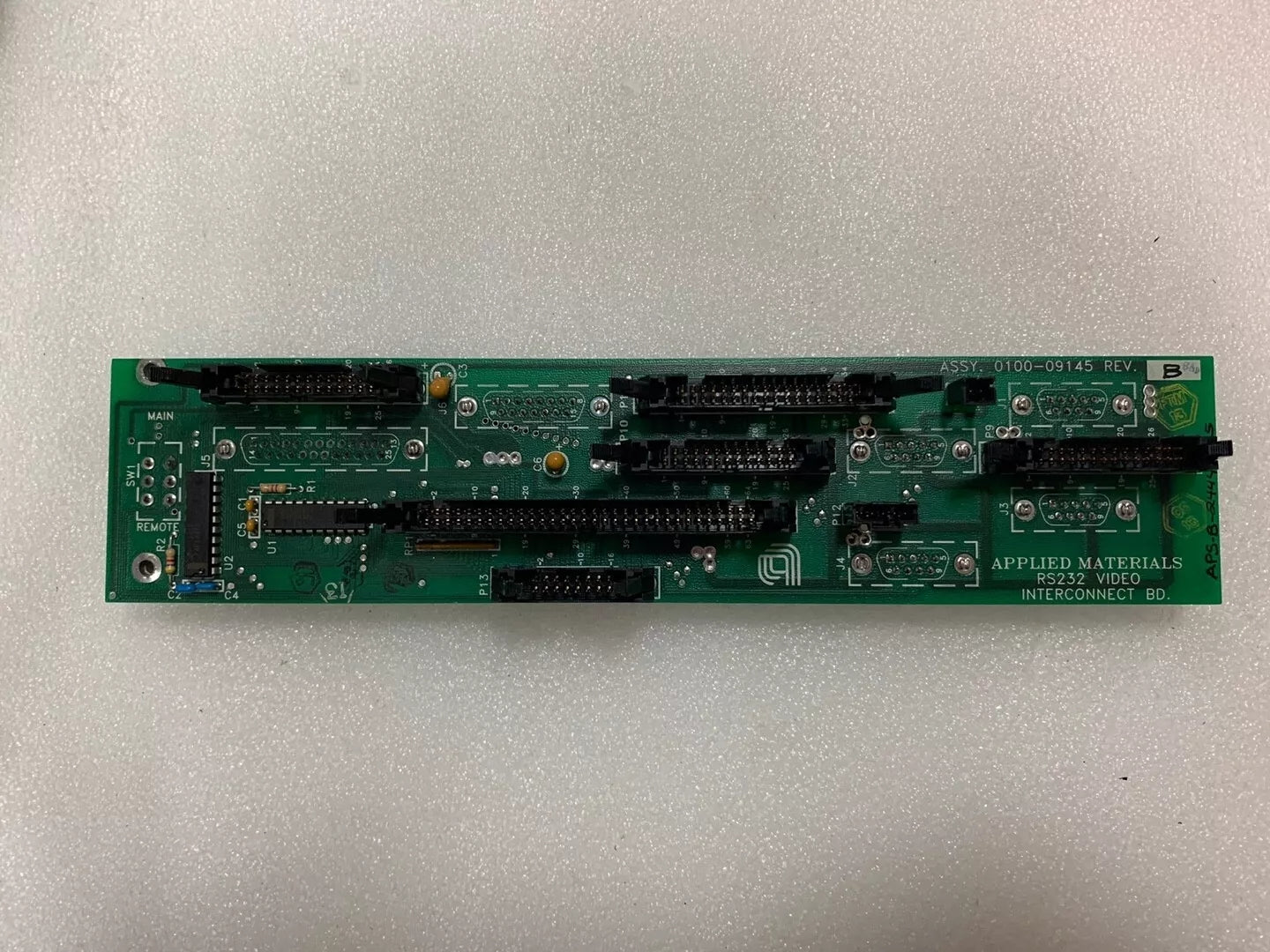 AMAT Applied Materials 0100-09145 RS232 Video Interconnect PCB