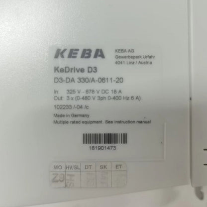 KEBA D3-DA 330A-0611-20 drive