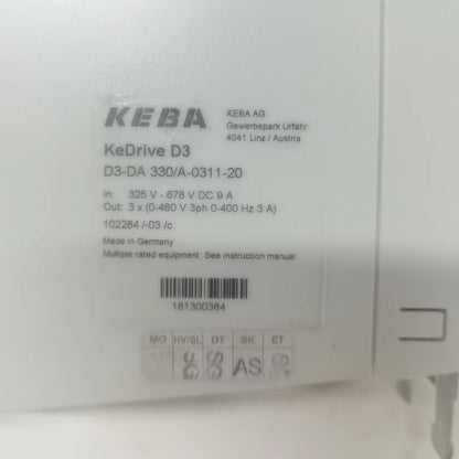 KEBA D3-DA 330A-0311-20 drive