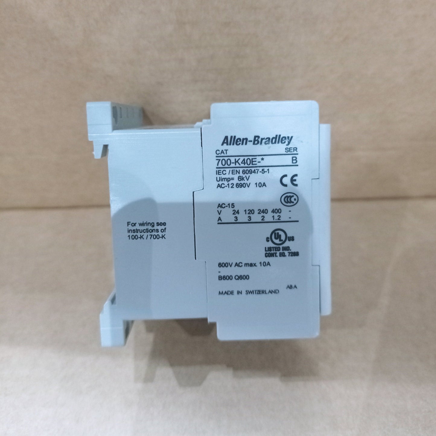 Allen-Bradley 700-K40E-ZD Control Relay