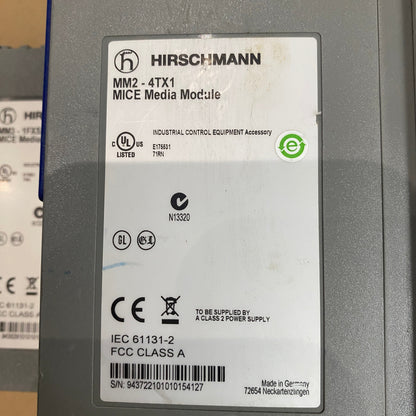 HIRSCHMANN MS20-0800SAAEHH06.0.01 MICE Media Module