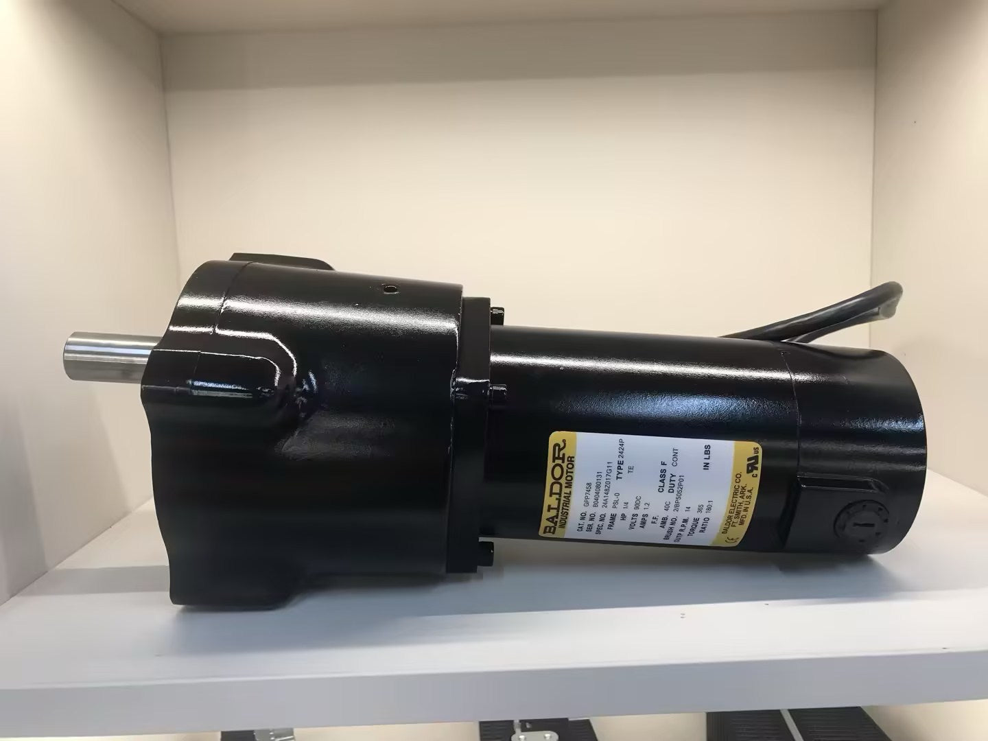 BALDOR 2424P 1/4 HP AC GEAR MOTOR