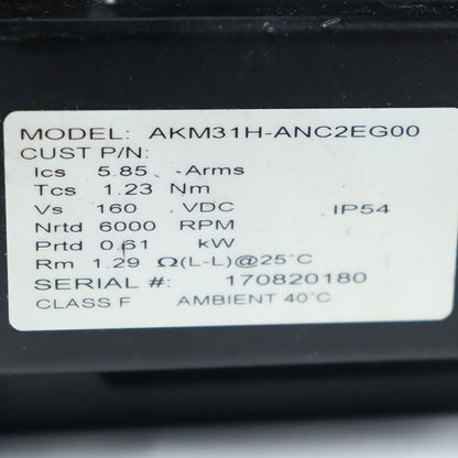 Kollmorgen AKM31H ANC2EG00 Motor