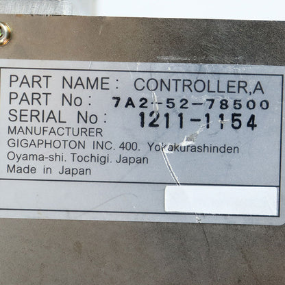 GIGAPHOTON 7A2-52-78500 CONTROLLER