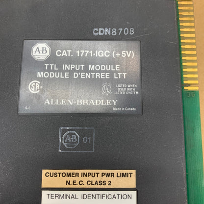 Allen Bradley 1771-IGC TTL Input Module