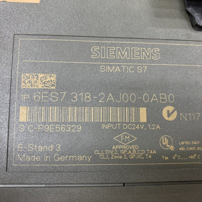 6ES7318-2AJ00-0AB0 Siemens Simatic S7-300 CPU