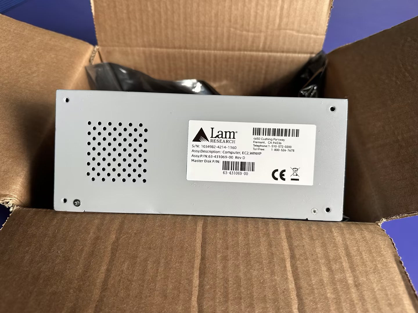 LAM RESEARCH 63-431069-00 EC2 WIN XP COMPUTER