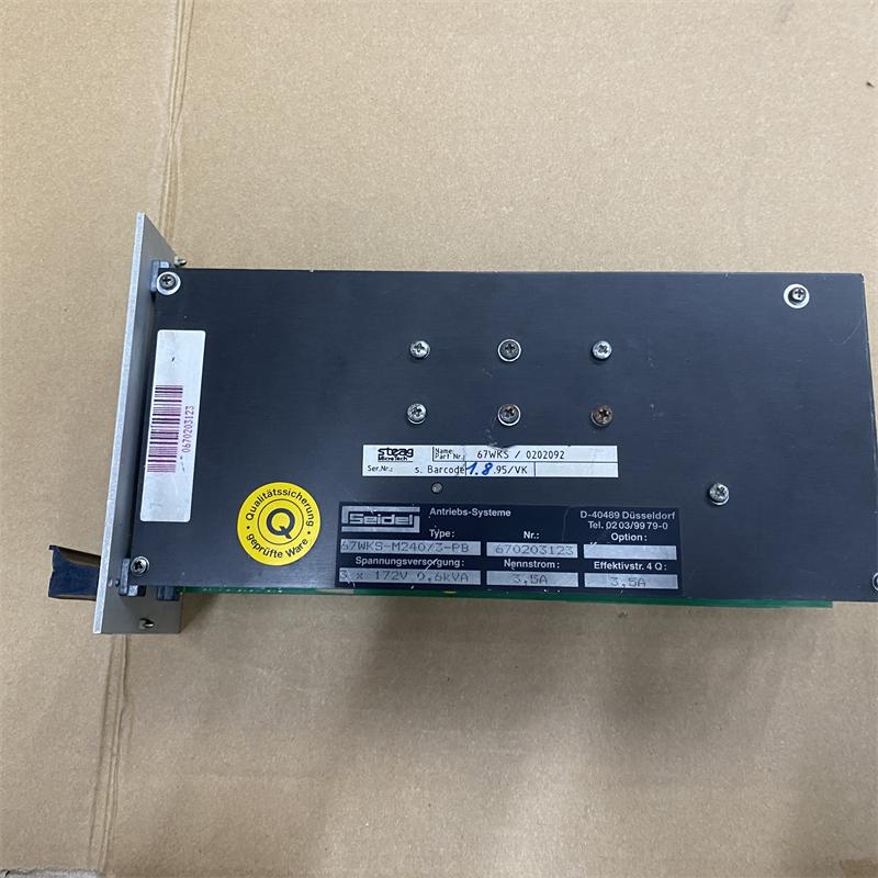SEIDEL KOLLMORGEN 67WKS-M240/3-PB DRIVE Board