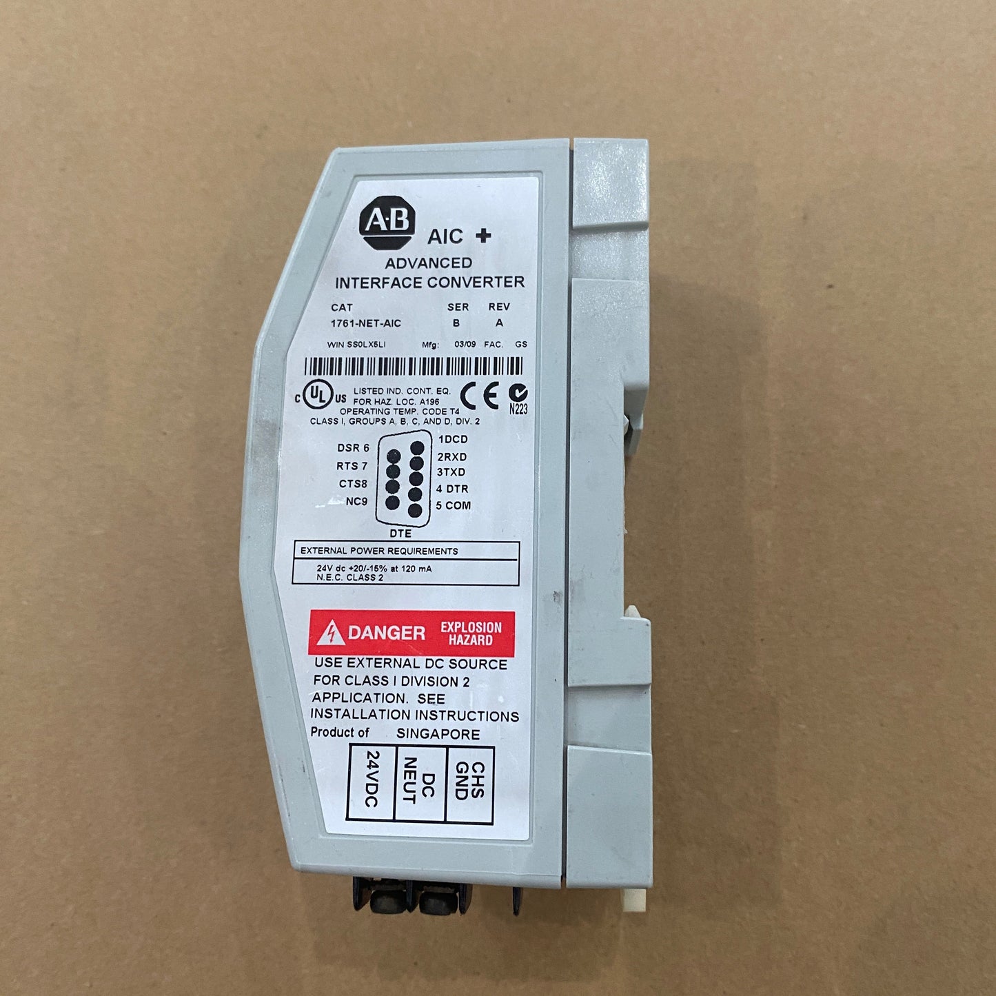 Allen Bradley 1761-NET-AIC Interface Module