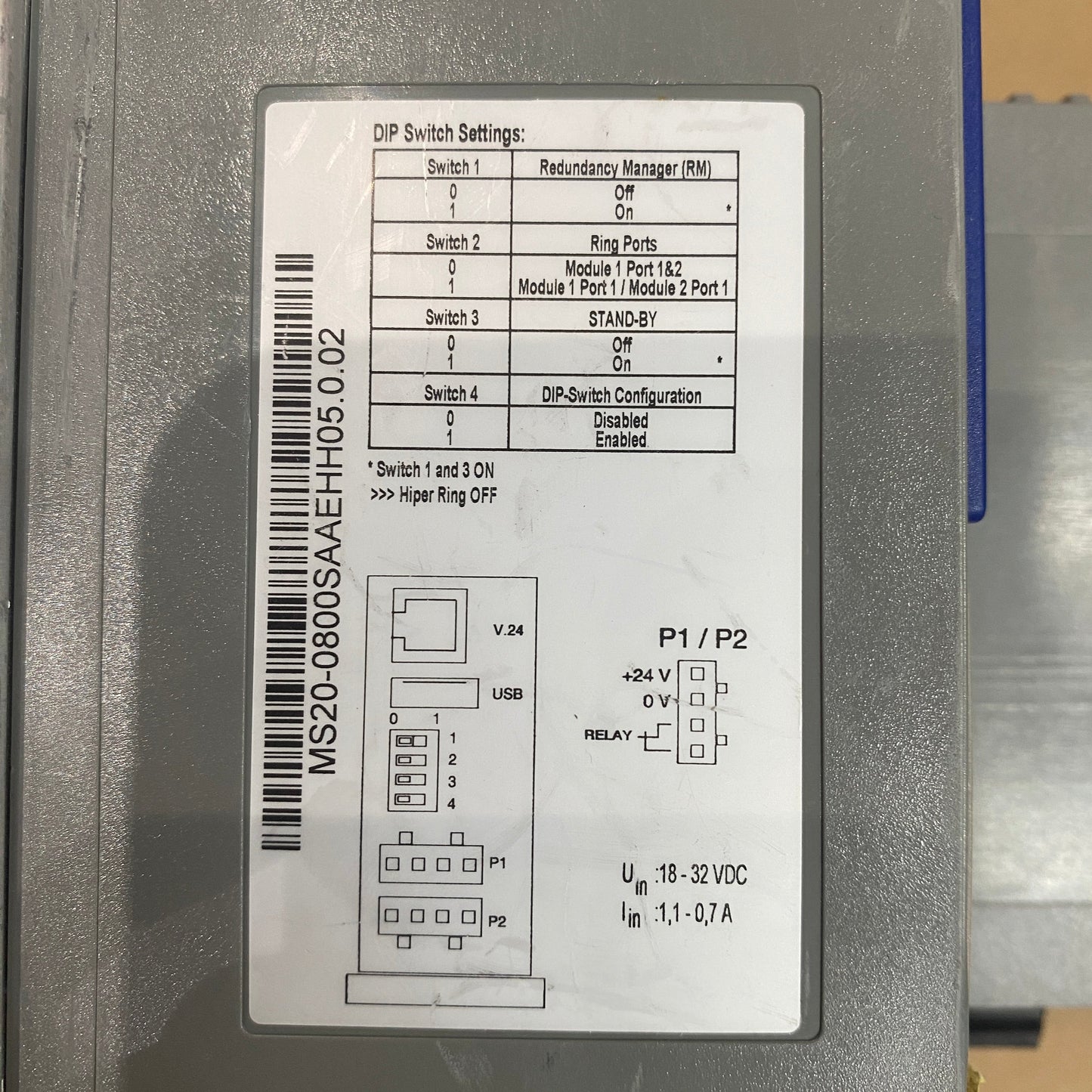 HIRSCHMANN MS20-0800SAAEHH06.0.02 MICE Media Module