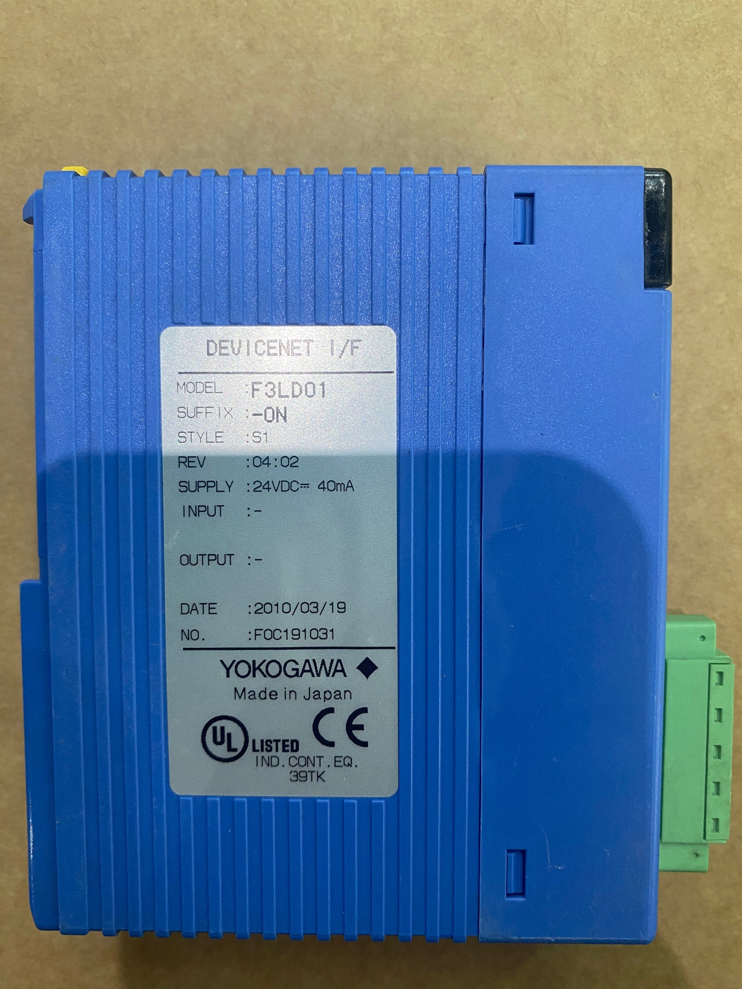 YOKOGAWA F3LD01-0N PLC Module