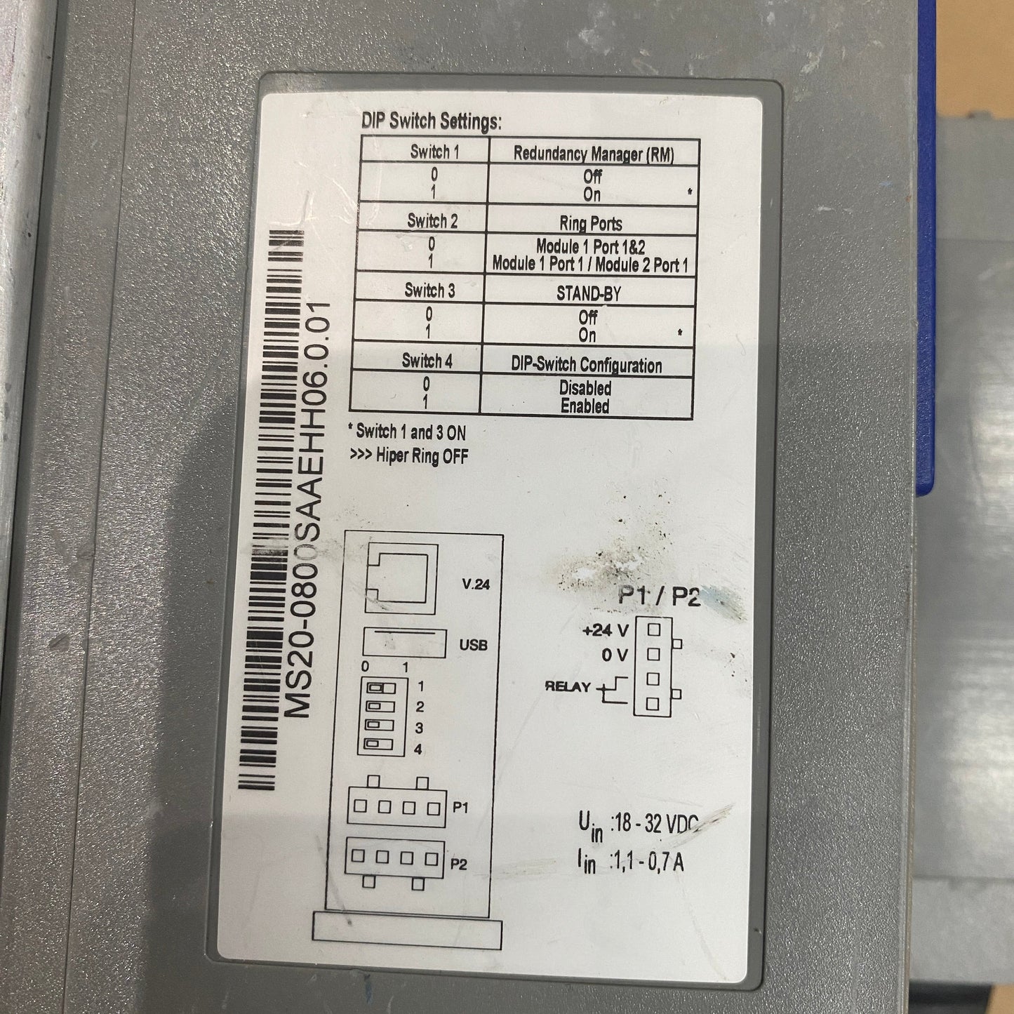 HIRSCHMANN MS20-0800SAAEHH06.0.01 MICE Media Module