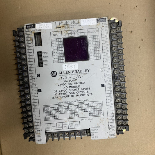 Allen Bradley 1791-IOVW 64 POINT 24DC DISTRIBUTED I/O MODULE