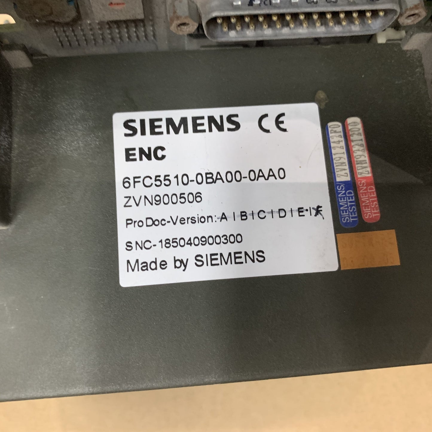 SIEMENS 6FC5510-0BA00-0AA0 6FC55100BA000AA0 Control System