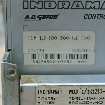 Rexroth TDM1.2-100-300-W1-000 Servo Driver