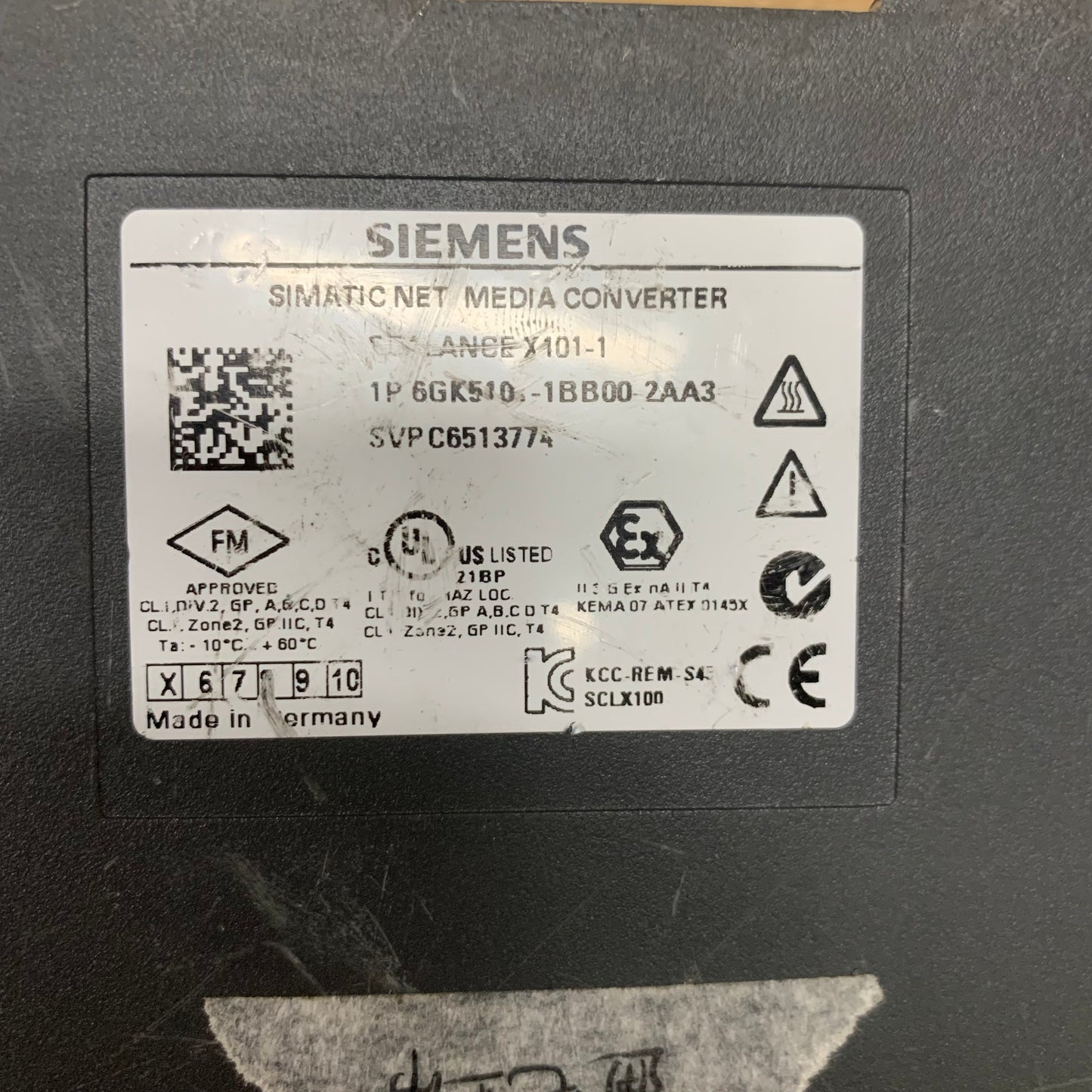 Siemens 6GK5101-1BB00-2AA3 Simatic Network Industrial Ethernet Switch