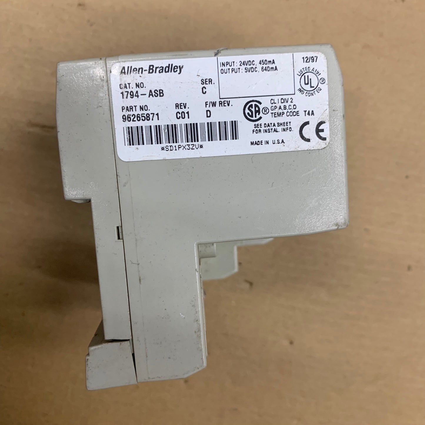 Allen Bradley 1794-ASB Flex I/o Power Supply