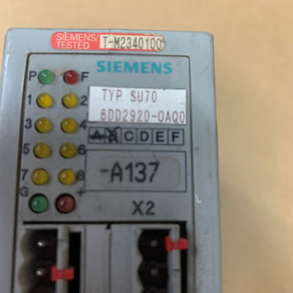 SIEMENS 6DD2920-0AQ0 SU70 CONTROL SYSTEM MODULE