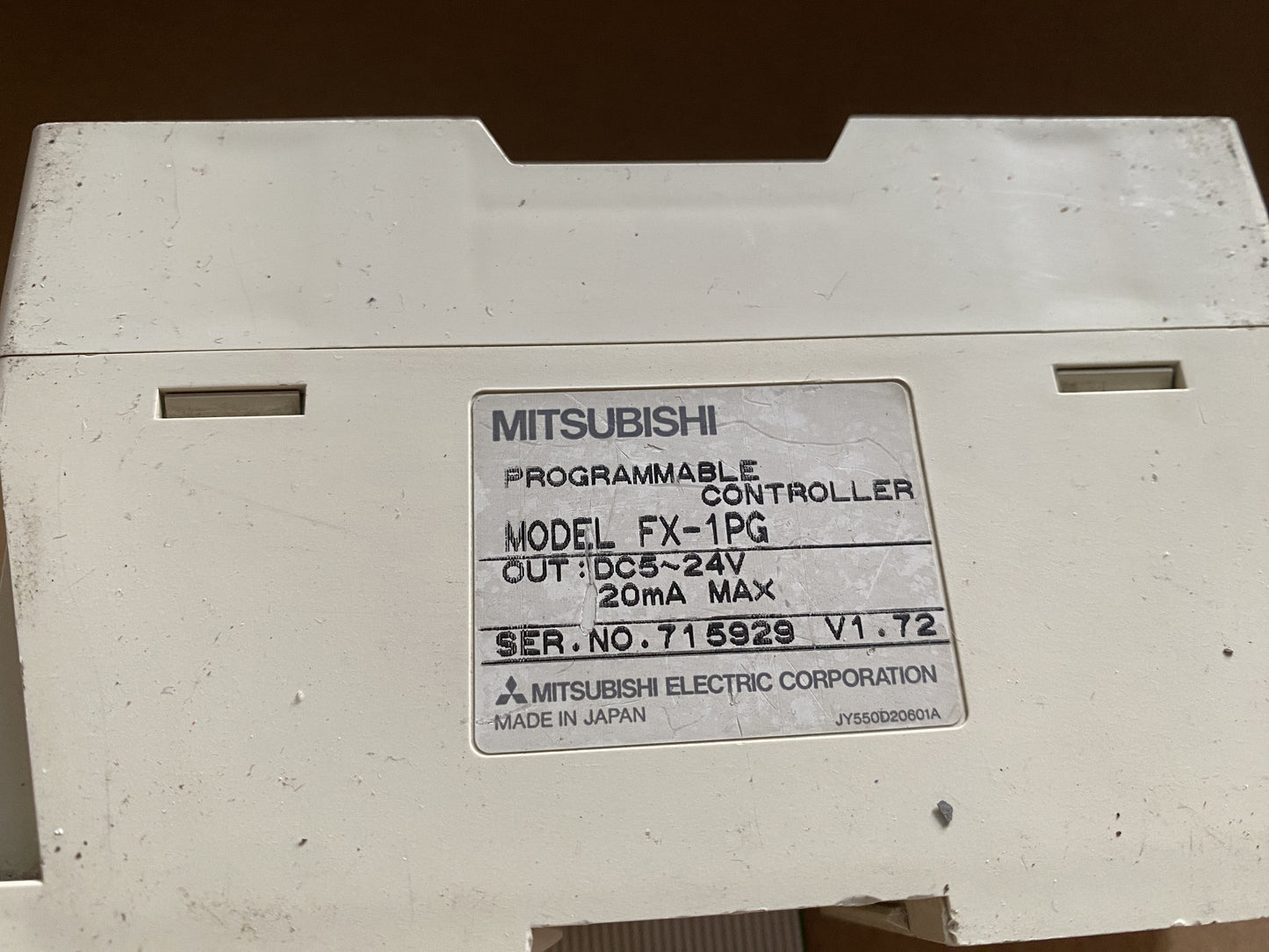 MITSUBISHI FX-1PG PROGRAMMABLE CONTROLLER